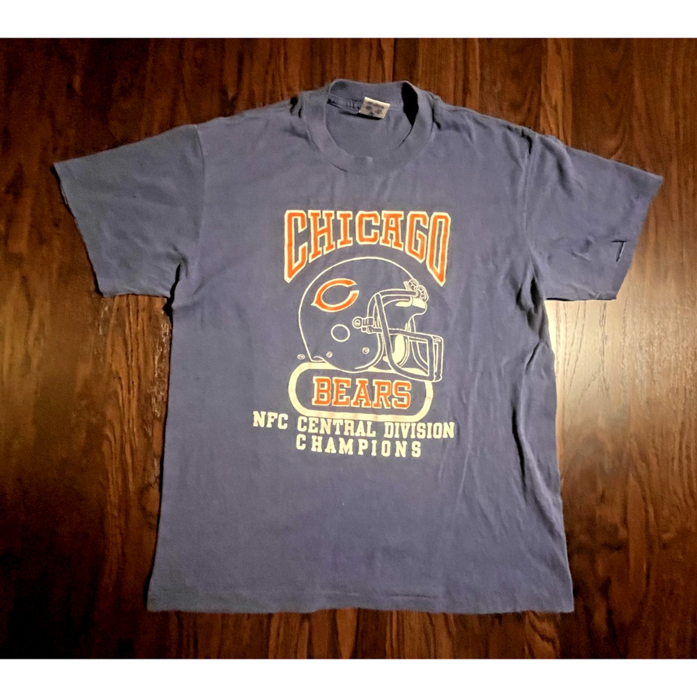 Vintage single stitch Chicago Bears NFC Central Division Champions T Shirt Large